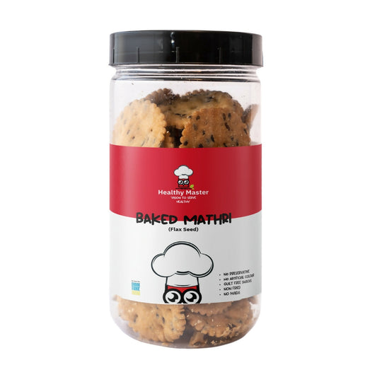 Healthy Master Baked Wheat Mathri (Flax Seed) | Swadesiicart