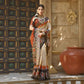 Beige Bhagalpuri Silk Pure Gota Work Saree With Unstitched Blouse - Norita Gajri
