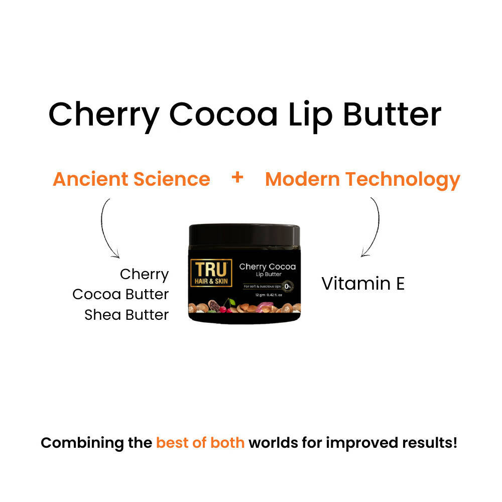 Tru Hair & Skin Cherry Cocoa Lip Butter - Swadesiicart
