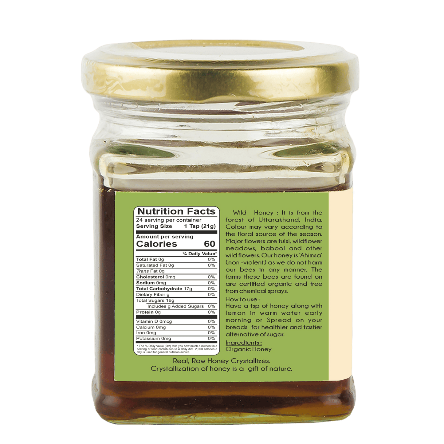 Praakritik Organic Wild Forest Honey - Swadesiicart