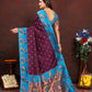 Lorenvalley Fashion Wine Soft Paithani Silk Woven Design Rich Zari Meenakari Weaving Saree - Swadesiicart