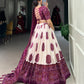 Lorenvalley Wine Tussar Silk with Bandhej Print Lehenga Choli | Swadesiicart