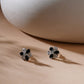stone stud (Black and white) - Ruby Raang - Swadesiicart