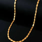 VOJ Gold-Polished Biscuit Shaped Chain For Men | Swadesiicart