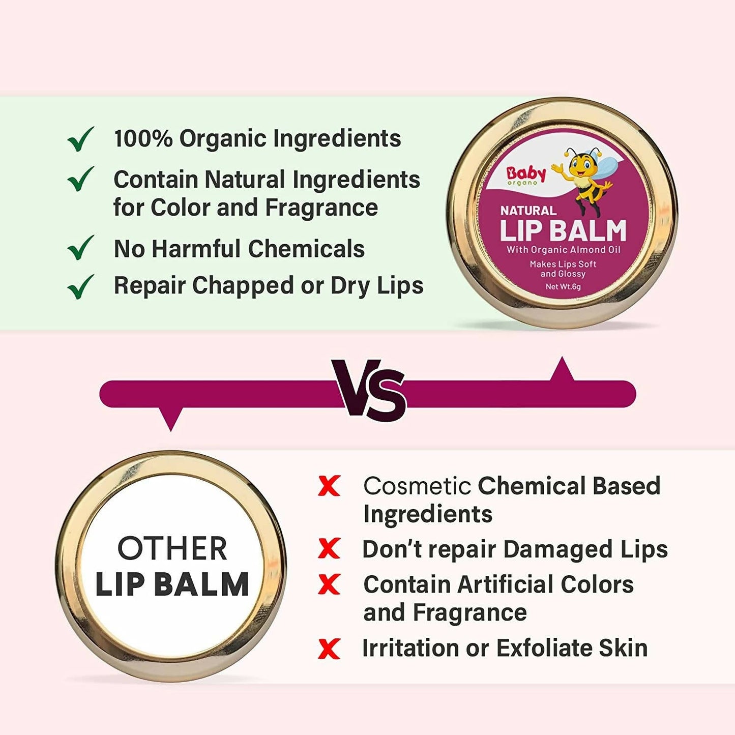 Babyorgano Natural Lip Balm - Chocolate Flavor