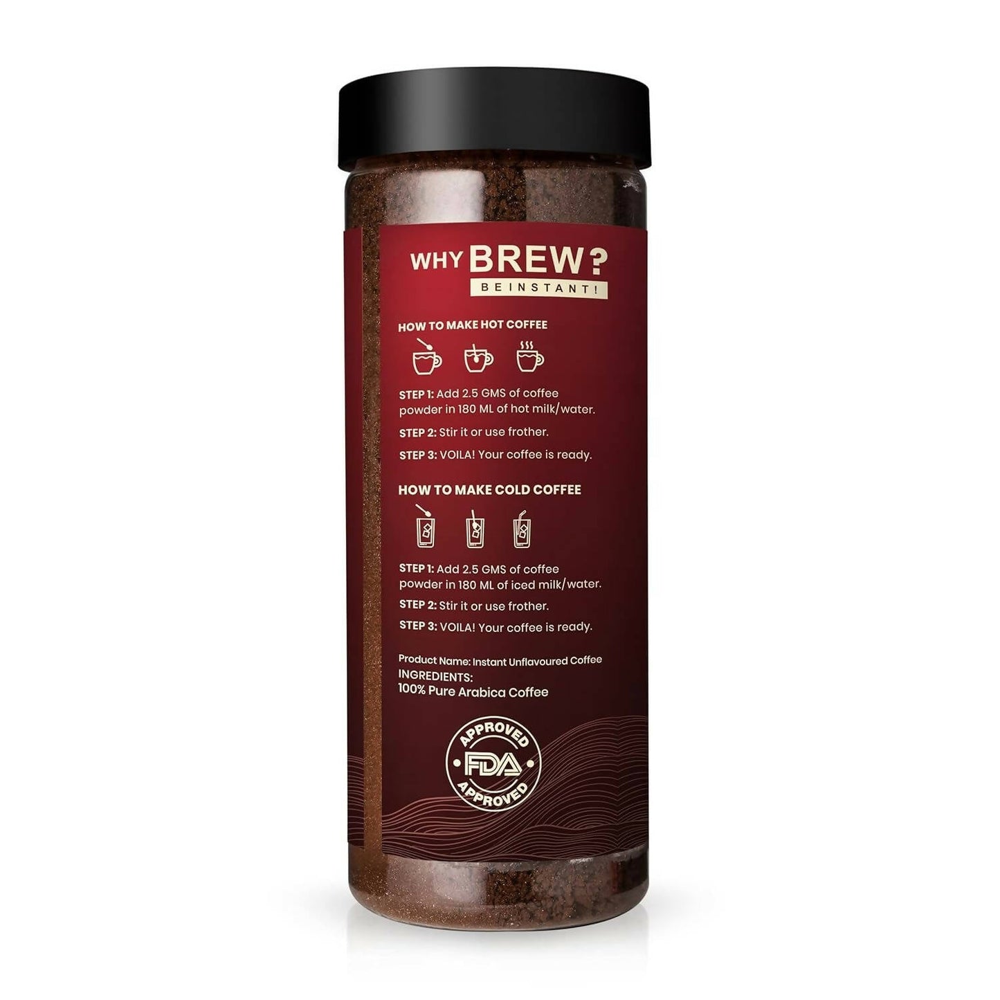 Bevzilla 100% Arabica Instant Classic Strong Coffee Powder | Swadesiicart