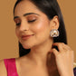 Nuyug 22K Gold Plated Crescent Glow Earrings | Swadesiicart