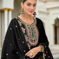 Ethnic Festive Wear Black Primium Chinon Fabric Stitched Suit With Dupatta - Zeeya | Swadesiicart