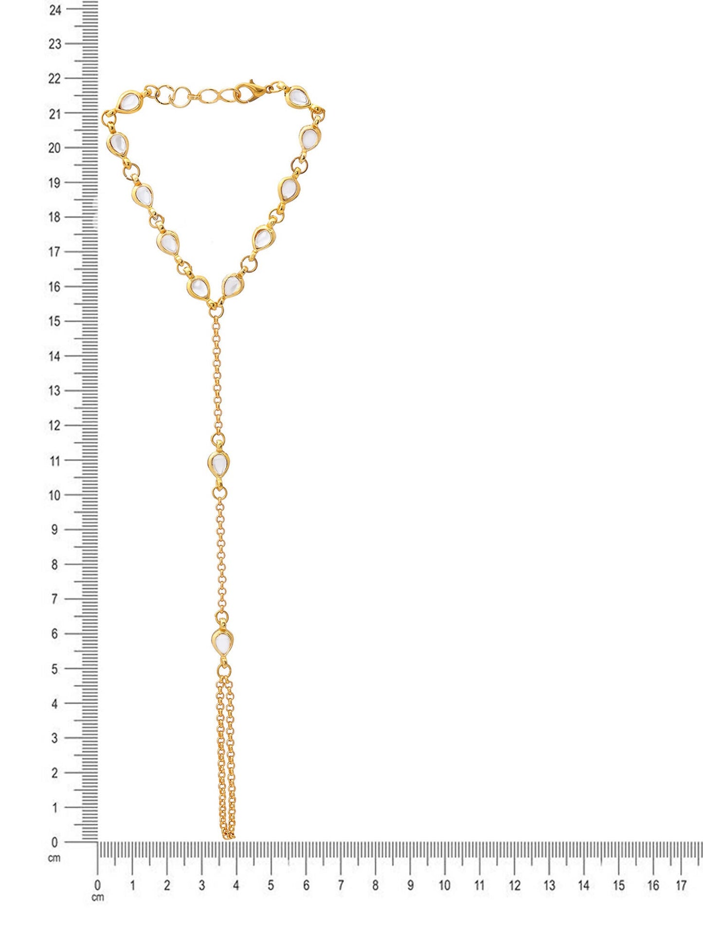 Ruby Raang Kundan & Gold Haath Phool | Swadesiicart