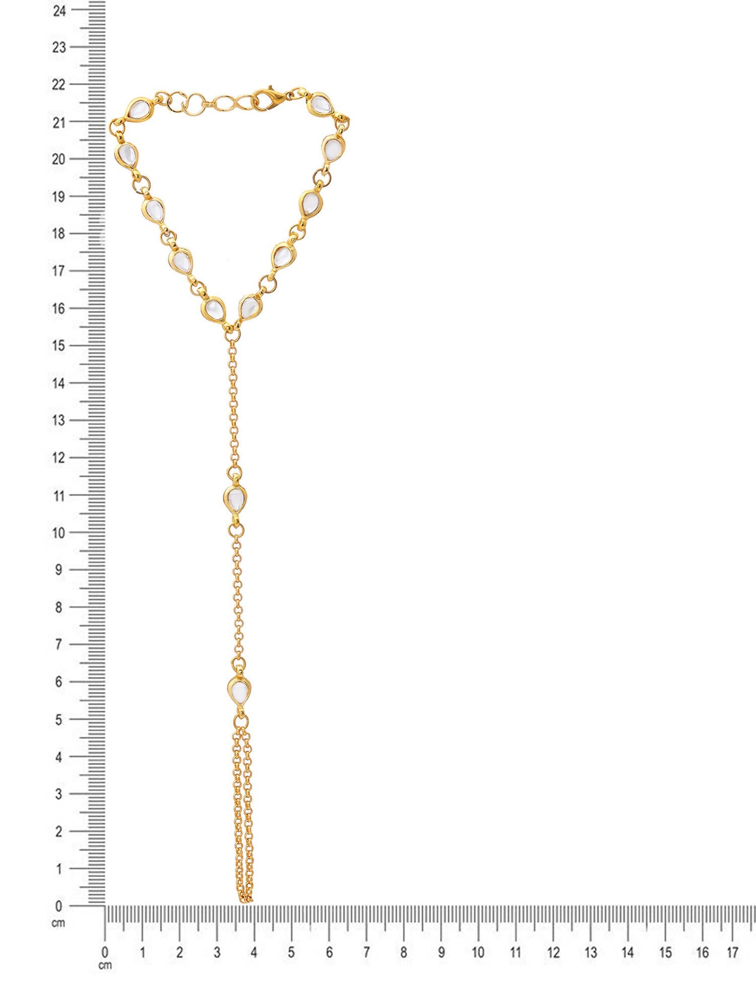 Ruby Raang Kundan & Gold Haath Phool | Swadesiicart