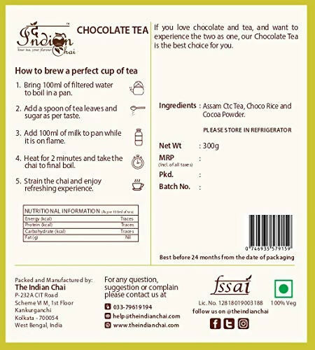 The Indian Chai - Chocolate Tea - Swadesiicart