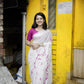 Rani Poly Georgette Tie and Dye Saree with Unstitched Blouse - Hiral Fashion | Swadesiicart