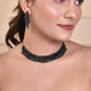 VOJ Women Black Color stainless steel Jewellery Set - Swadesiicart