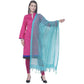 A R Silk Firozi Color Regular Dupatta Cota Cotton Dupattas and Chunnis