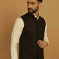 Even Apparels Nehru Jacket With Welt Pockets - Brown | Swadesiicart