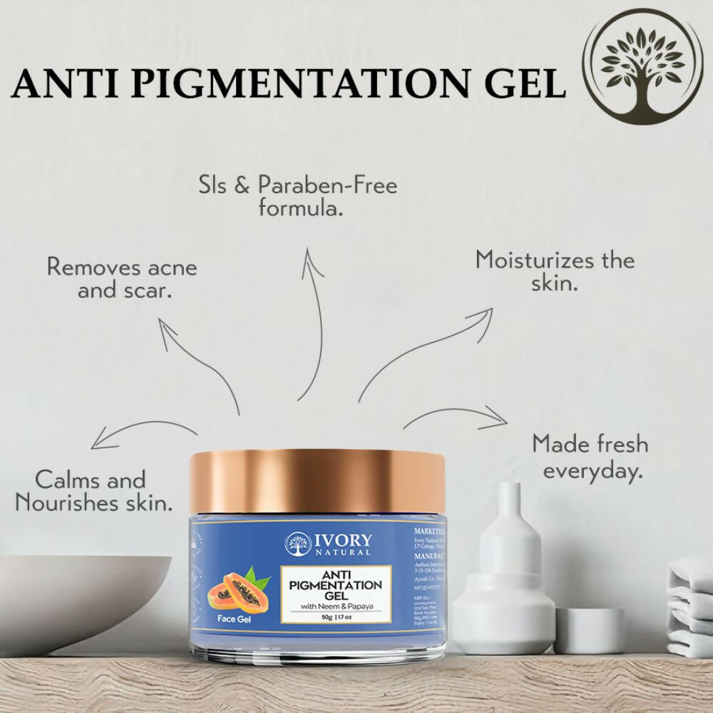 Ivory Natural Pigmentation Gel For Fade Dark Spots & Pigmentation | Swadesiicart