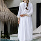 The52 White Women's Gorgeous Embroidered Chanderi Fabric Straight Kurta, Pant and Dupatta Set - Swadesiicart