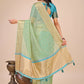 Shree Shyam Fashion Florance Green Organza Saree