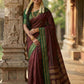 Shree Shyam Fashion Maroon Soft Silk Saree