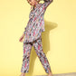 Yufta Women Printed Shirt with Trousers - Swadesiicart