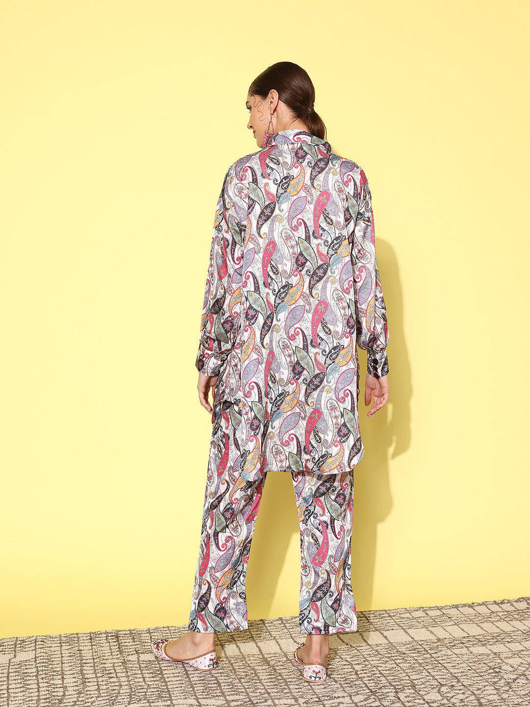 Yufta Women Printed Shirt with Trousers - Swadesiicart