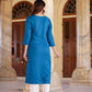Yufta Women Yoke Design Chikankari Kurta | Swadesiicart