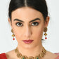 Mominos Fashion Johar Kamal Gold-Polished Brass Finish Kundan Choker For Women (Golden) | Swadesiicart