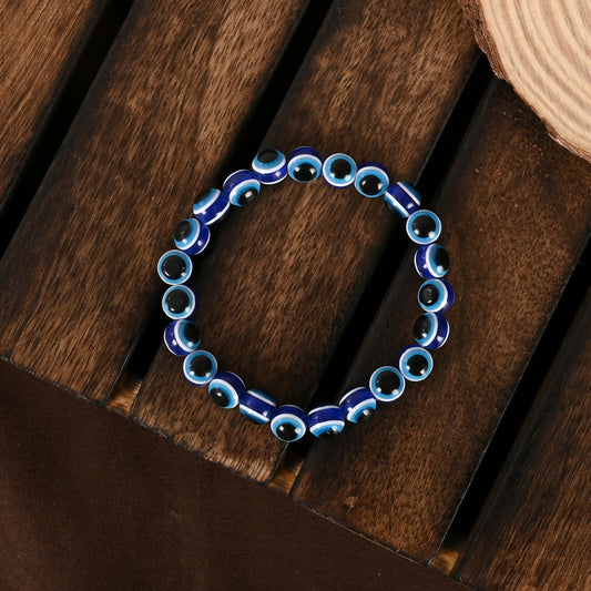 NVR Women & Men Blue Evil Eye Rakhi With Roli Chawal - NR Retail-NVR