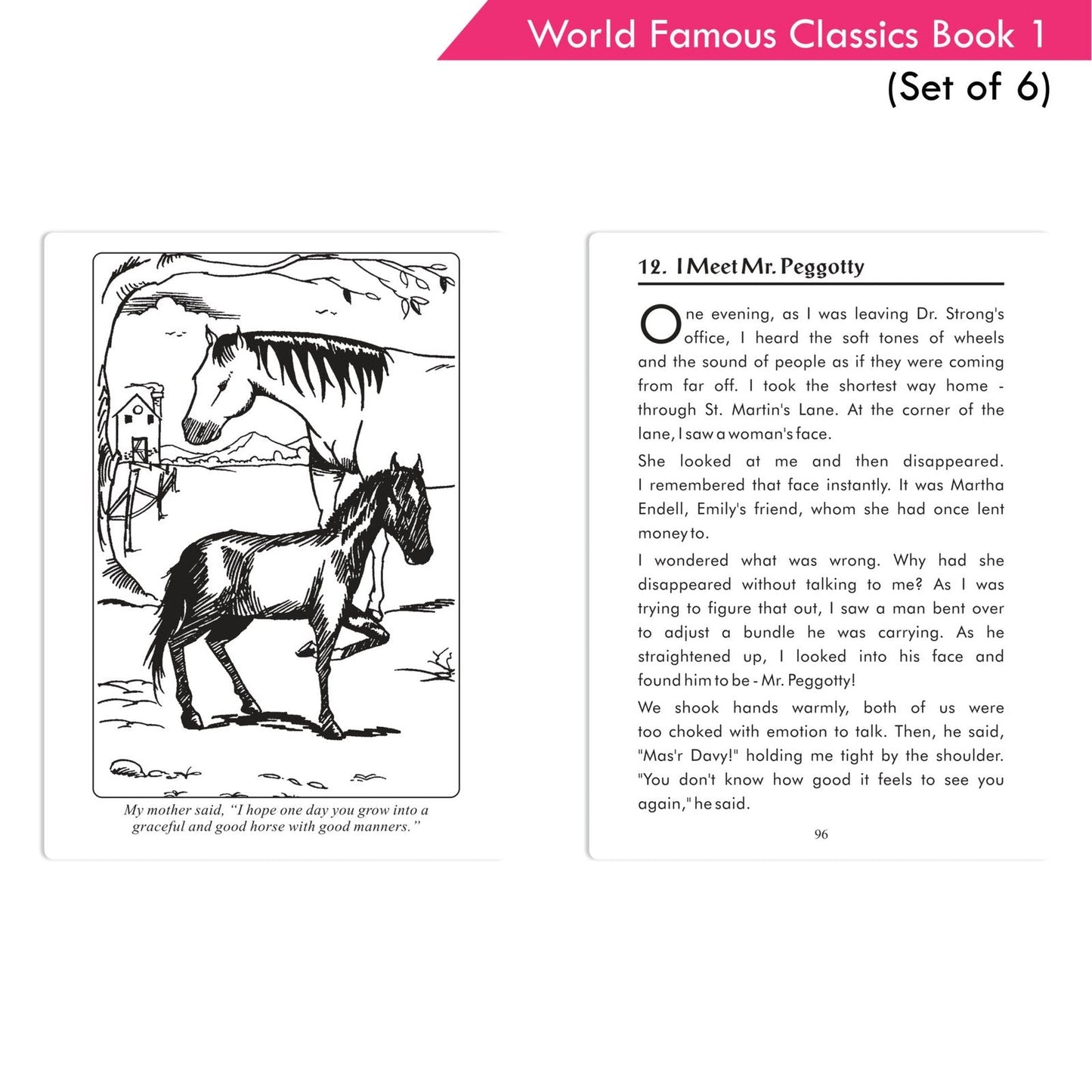 World Famous Classics Book 1 (Set of 6)| Ages 8-15 Year - Swadesiicart