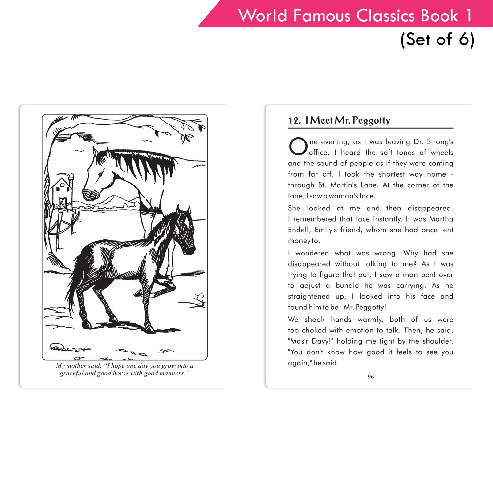 World Famous Classics Book 1 (Set of 6)| Ages 8-15 Year - Swadesiicart