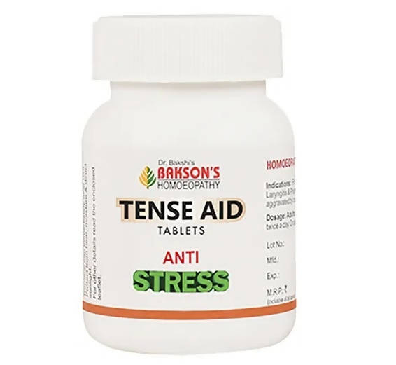 Bakson's Homeopathy Tense Aid Tablets | Swadesiicart