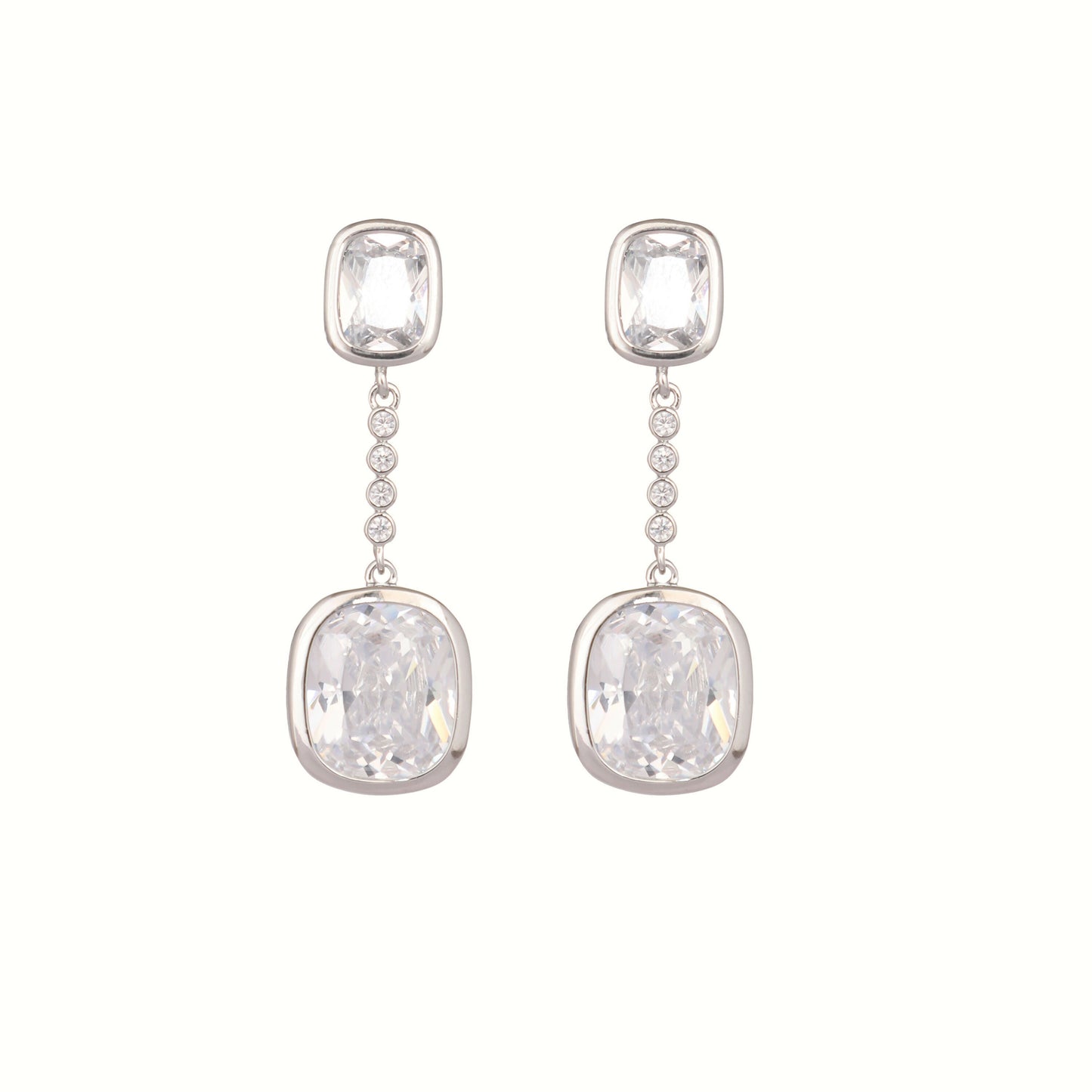 Nuyug Diamond Luxe Cascades Anti Tarnish Earrings | Swadesiicart