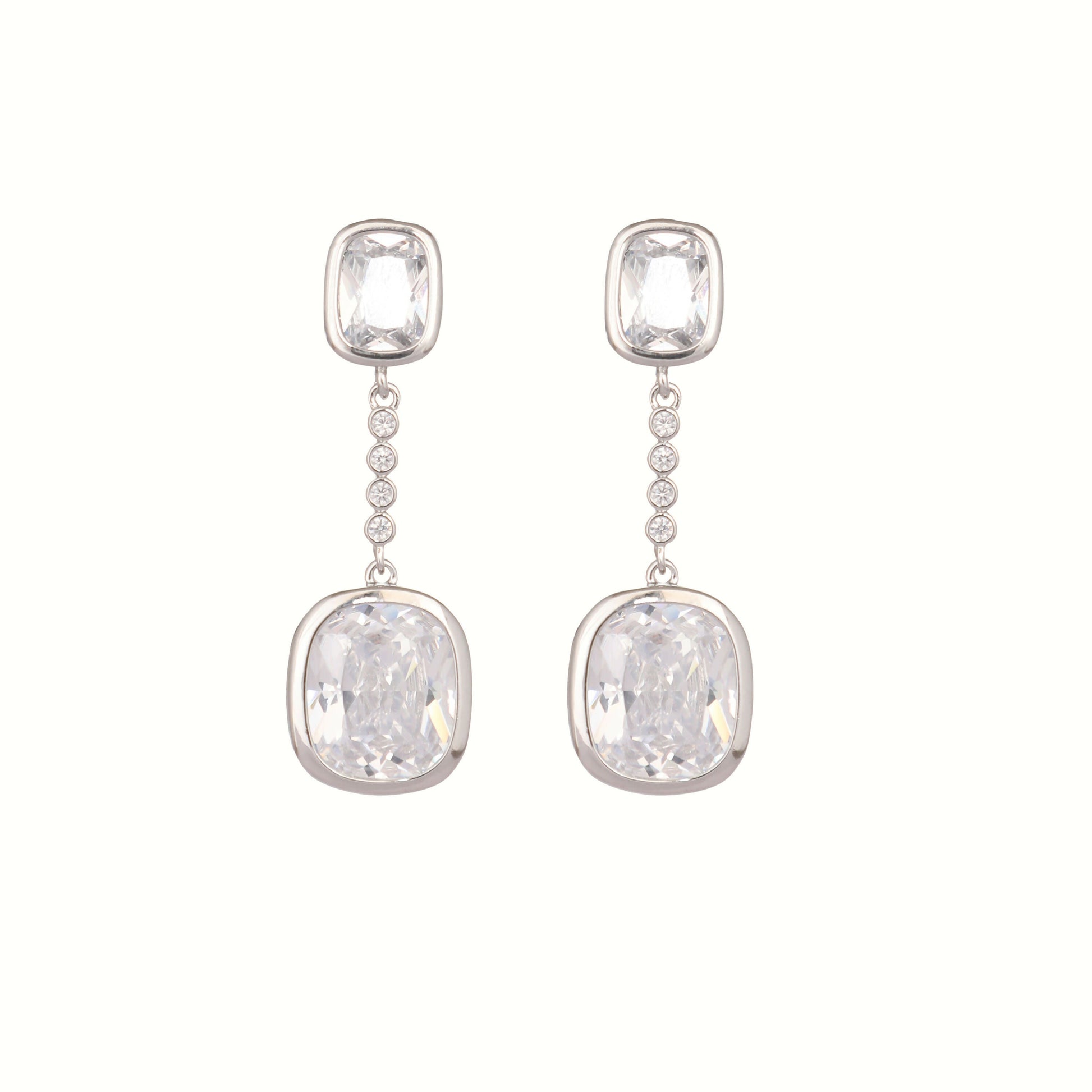 Nuyug Diamond Luxe Cascades Anti Tarnish Earrings | Swadesiicart