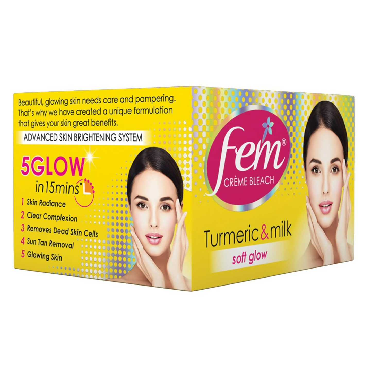 Fem Fairness (Turmeric&Milk) Creme Bleach - Swadesiicart