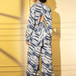 Blue Crepe Digital Printed Top With Matching Trouser - Shivani