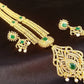 AD Emeralds Bridal Long Necklace Set