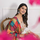 White Viscose Silk Embroidery with Thread and sequence Stitched Suit With Dupatta - Tanisha | Swadesiicart