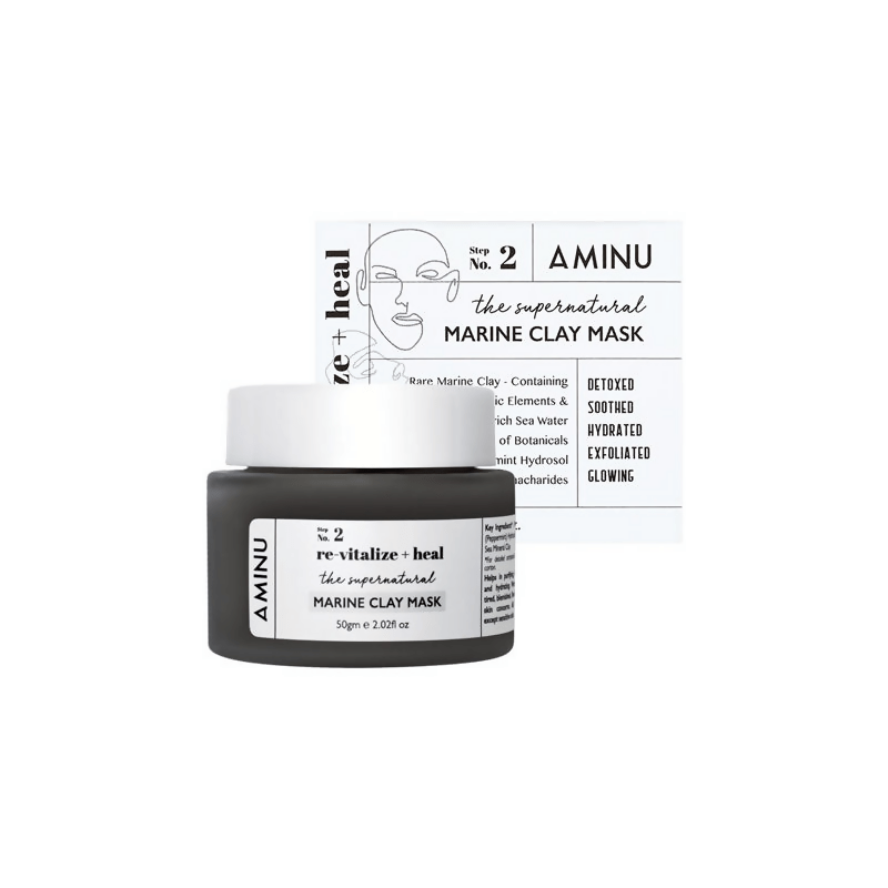 Aminu Marine Clay Mask For Sensitive & Acne Prone Skin | Swadesiicart
