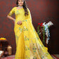Lorenvalley Fashion Yellow Soft Paithani Silk Woven Design Gold Zari Meenakari Weaving Saree - Swadesiicart
