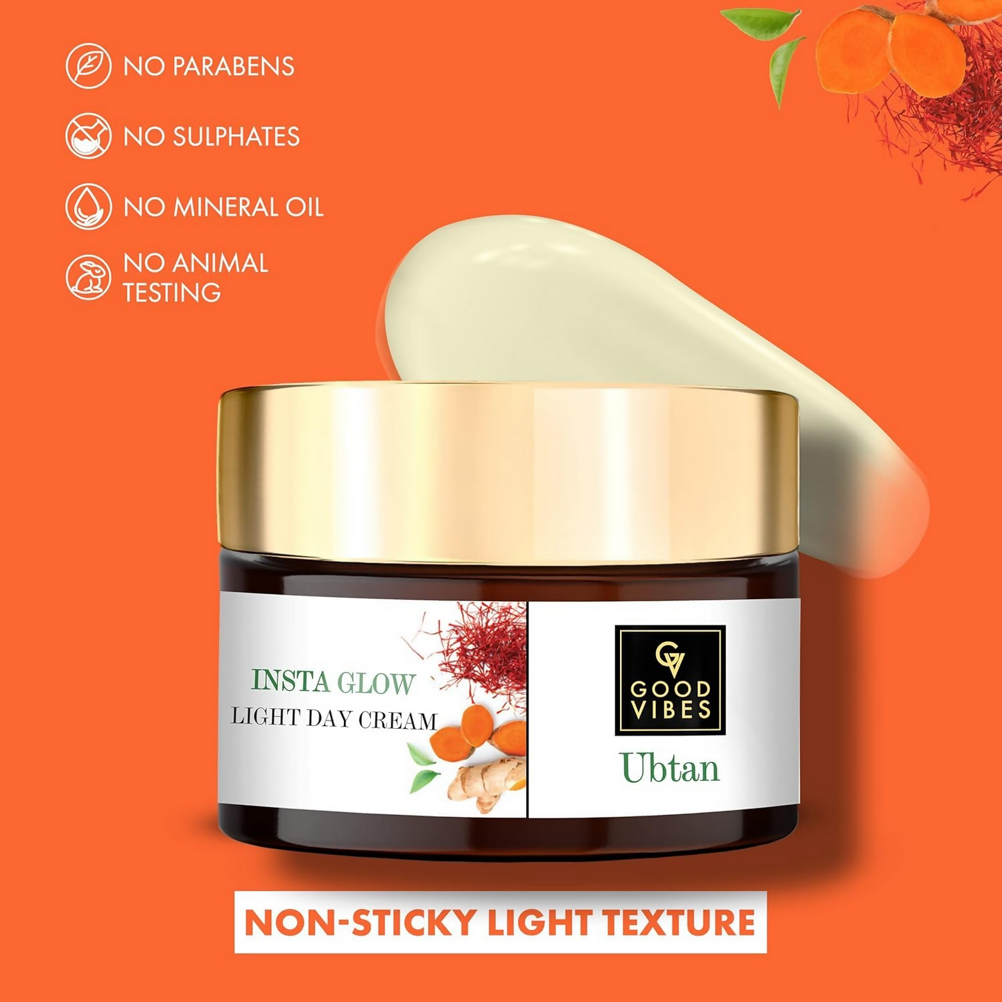 Good Vibes Ubtan Insta Glow Light Day Cream | Swadesiicart