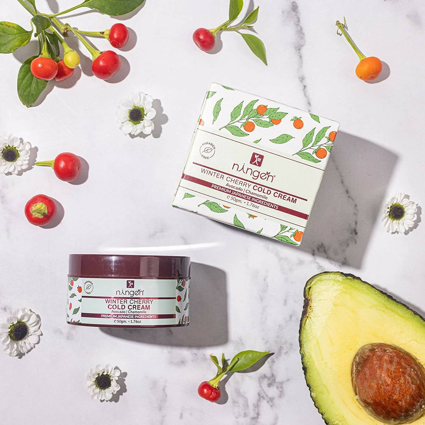 Ningen Winter Cherry Cold Cream - Swadesiicart