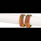 Afast Bridal Wedding & Party Fashionable Colorful Glass Bangle/Kada Set, Pack Of 4 - Multicolor - Swadesiicart