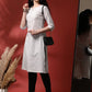 Anouk Striped Notch Neck Pure Cotton Straight Kurta - Swadesiicart
