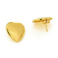 Golden Heart Studs - Ruby Raang | Swadesiicart
