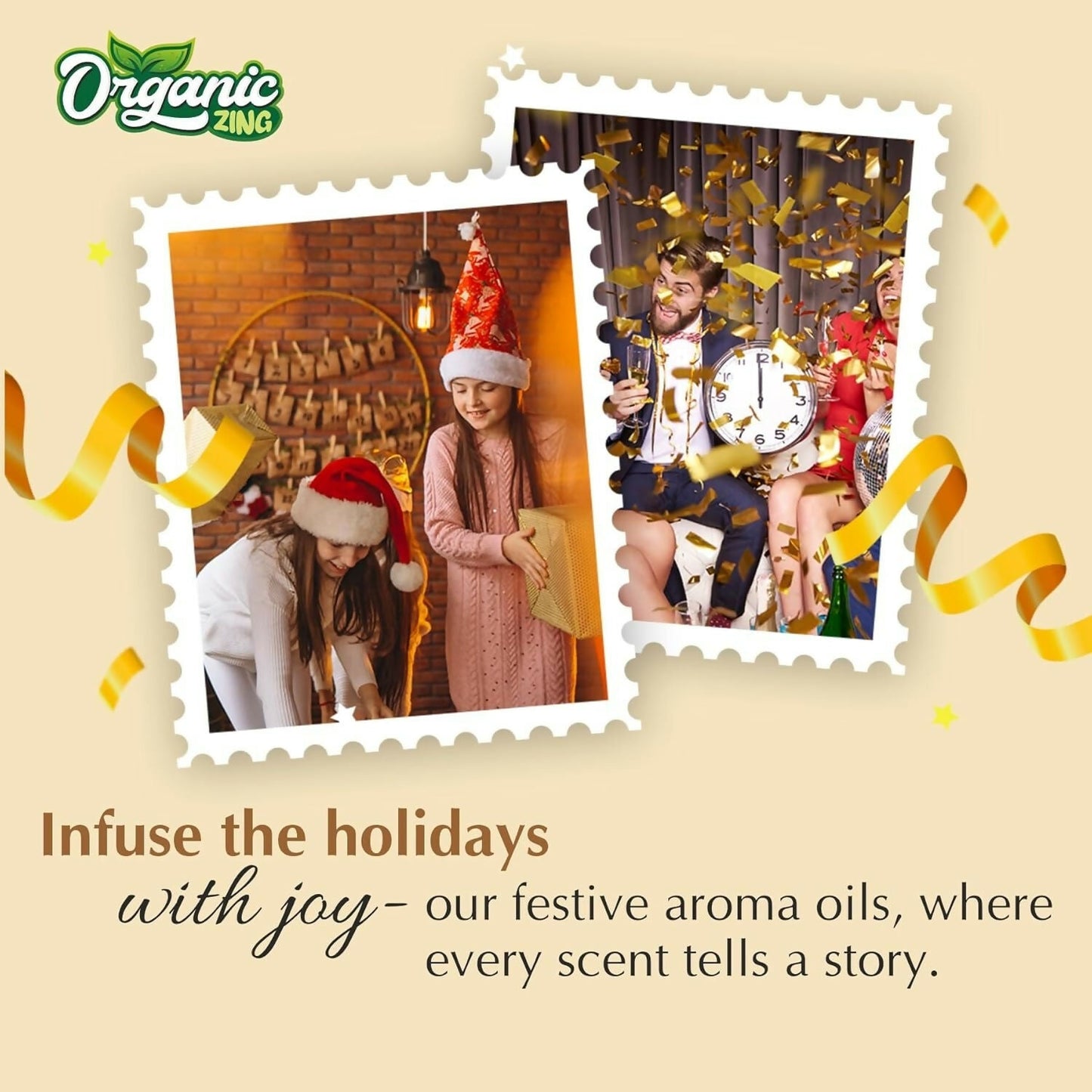 Organic Zing Pine Aroma & Diffuser Oil for Festive Season - Swadesiicart