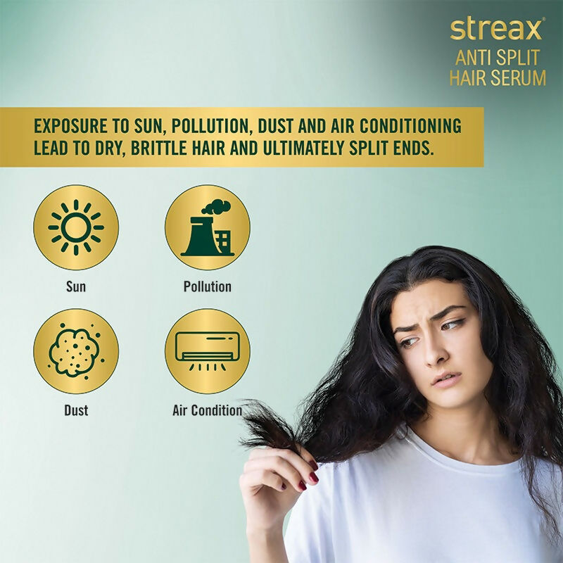 Streax Anti Split Hair Serum With Bio-Elixir - Swadesiicart