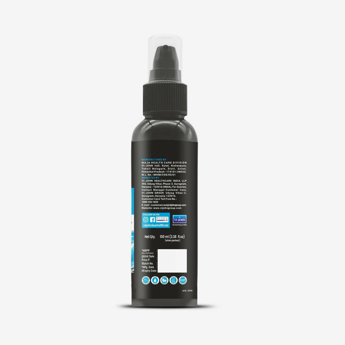 VI-JOHN Master Stroke Calming Aqua Face Wash Deep Hydration And Clearer Skin For All Skin Type | Swadesiicart