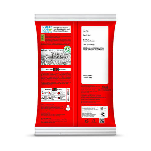Nature Land Organics Ragi Flour - Swadesiicart