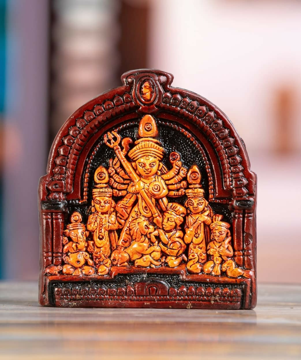 Haus Fabula Handcrafted Terracotta Goddess Durga Idol - Swadesiicart