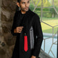 Statement Embroidered Black Co-Ord Set by Hilo Design - Swadesiicart
